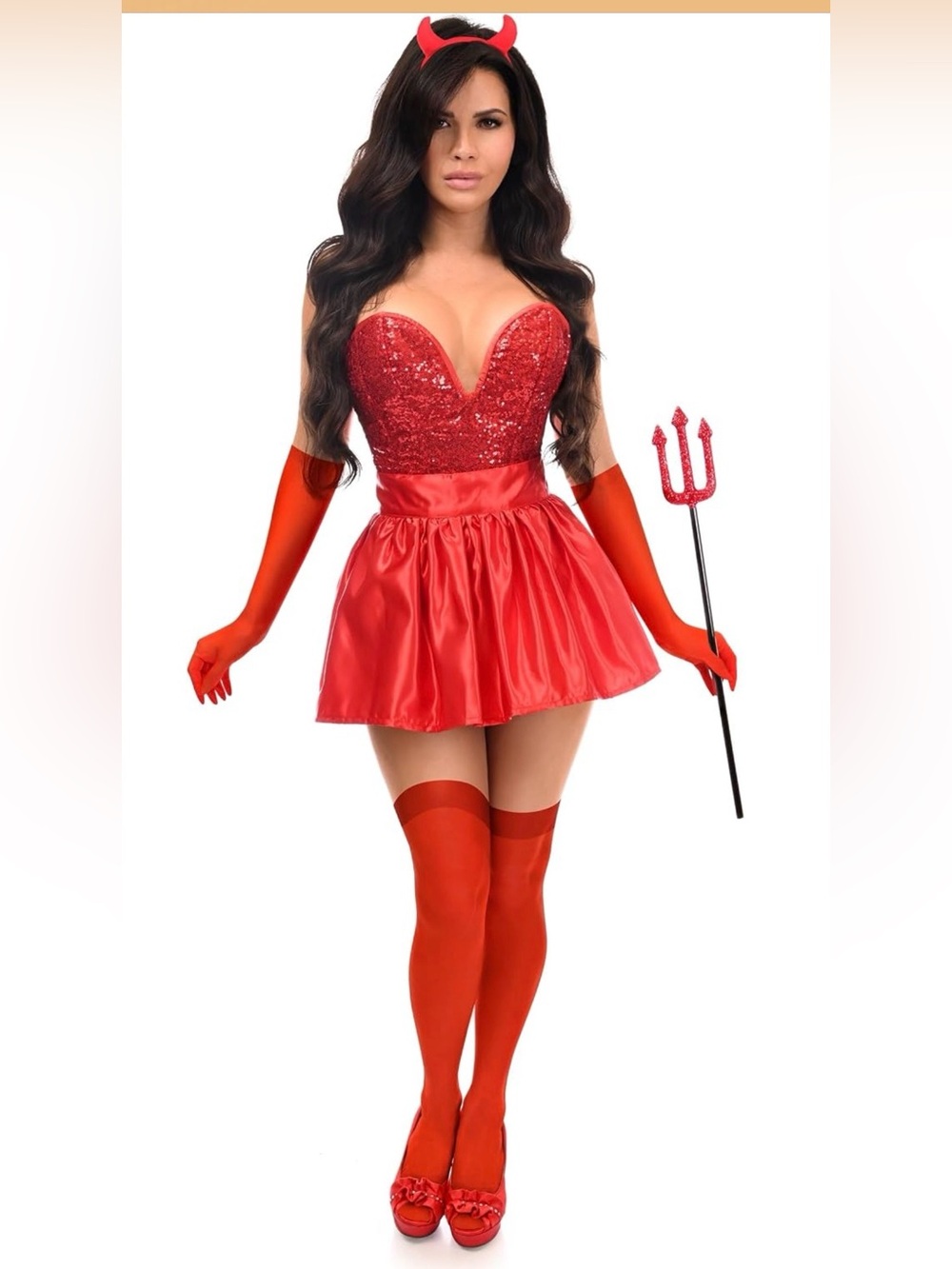 Daisy Corset Premium 5 piece Devil Costume
